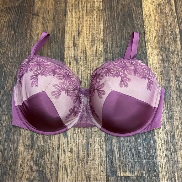 Adore Me Purple and Pink Bra - Picture 2 of 6